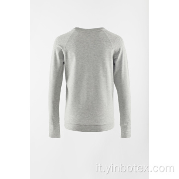 Pullover da allenamento grigio lavorato a maglia